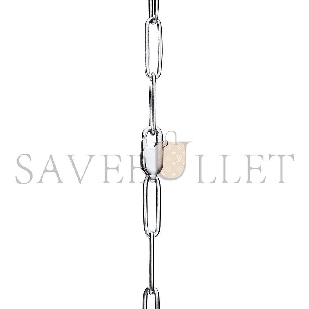 T*f*ny lock pendant in white gold with diamonds, large